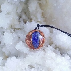 Pandantiv cupru si lapis lazuli 